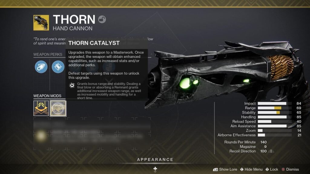 The best way to get the Thorn Catalyst in Future 2