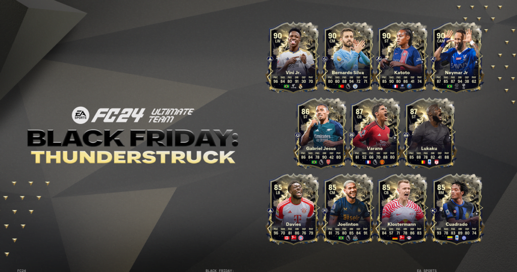 Upgradable EAFC 24 Thunderstruck Gamers and Icons introduced