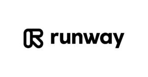 Runway company logo: A sleek and modern design representing innovation and creativity in AI technology.