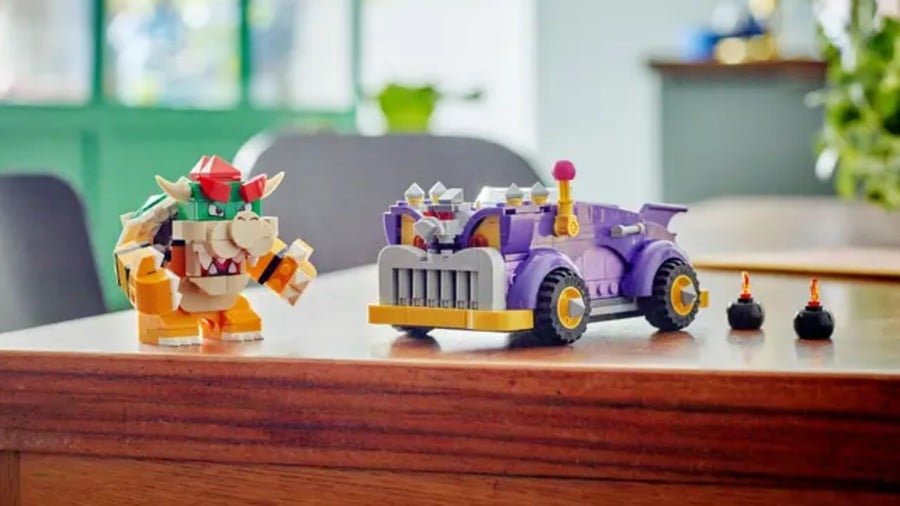 Bowser’s Muscle Automobile Enlargement Set Joins Tremendous Mario LEGO Line January 2024