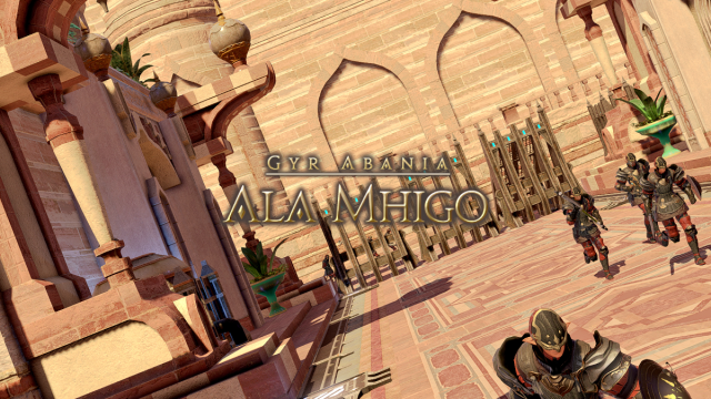 Ala Mhigo title screen in Final Fantasy XIV